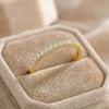 925 Sterling Silver Minimalist Thin Rings for Women Wedding Brilliant Cubic Zircon High Quality Female Finger Ring Jewelry