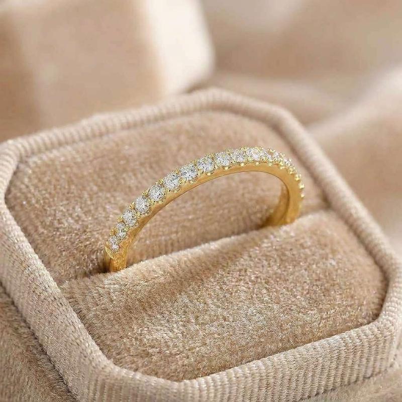 925 Sterling Silver Minimalist Thin Rings for Women Wedding Brilliant Cubic Zircon High Quality Female Finger Ring Jewelry