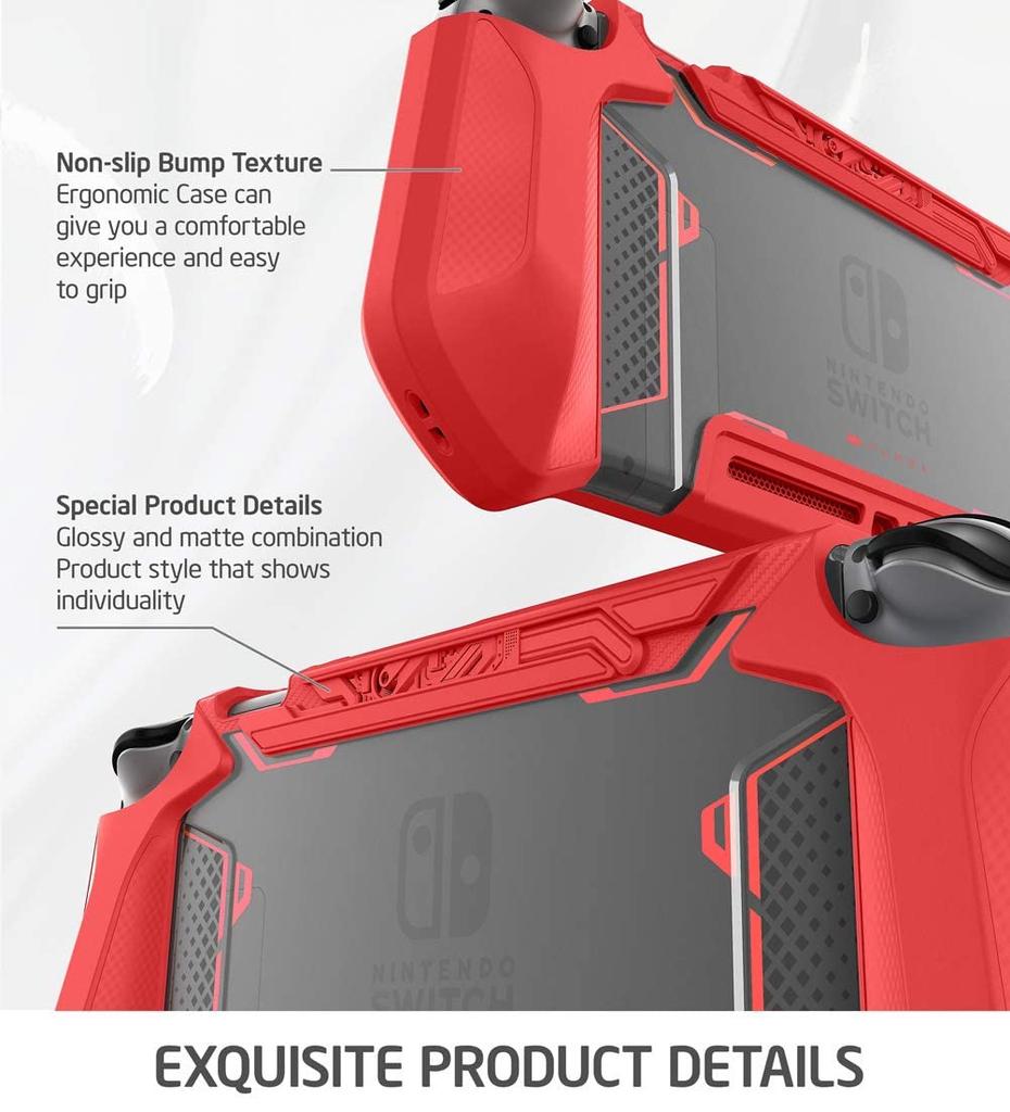 Mumba Nintendo Switch Case Ochranný kryt TPU Grip Dokovatelné příslušenství Kompatibilní s Nintendo Switch a ovladačem Nintendo Joy-Con [řada Blade]