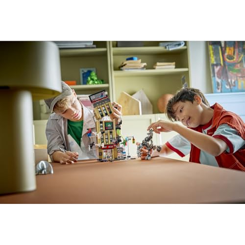 LEGO Marvel Spider-Man vs. Mysterio: Daily Bugle Toy, Birthday Gift, Building Blocks, Boys and Girls, Ages 10, 11, and 12, Elementary School Students,
