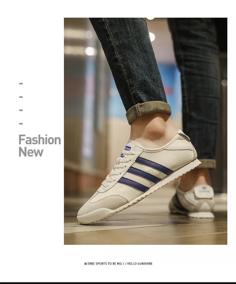 Męskie sneakersy płócienne retro oddychające Forrest Gump - Wiosenne miękkie podeszwy, casualowe buty sportowe