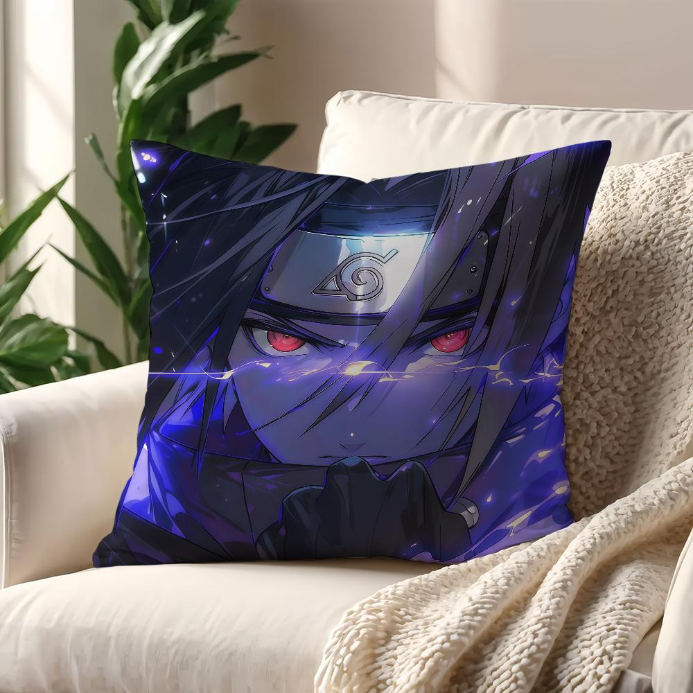 IItachi UUchiha Anime NNaruto Cushion Cover For Pillow Printing Sofa Decoration Home Car Room Coffee Office Nordic Simplicity