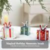 Iron Gift-Box Decoration Miniature Metal Christmas Painted