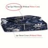 2/3Pcs Dragonfly Floral Pattern Bedding Set (1 Duvet Cover + 1/2 Pillowcases Without Core) Soft And Comfortable Bedding Set