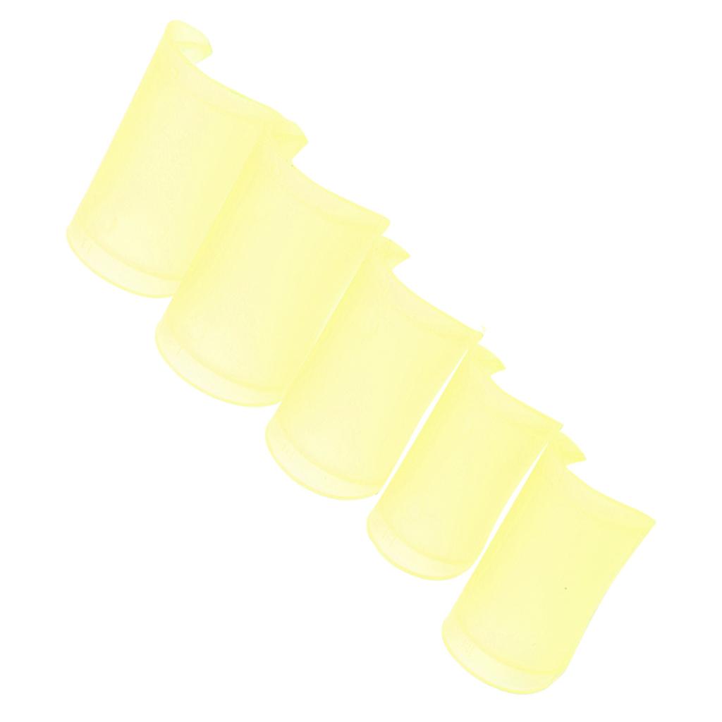 5Pcs Flute Membrane Protector ABS Traditional Chinese Instrument Accessories DM?01Yellow