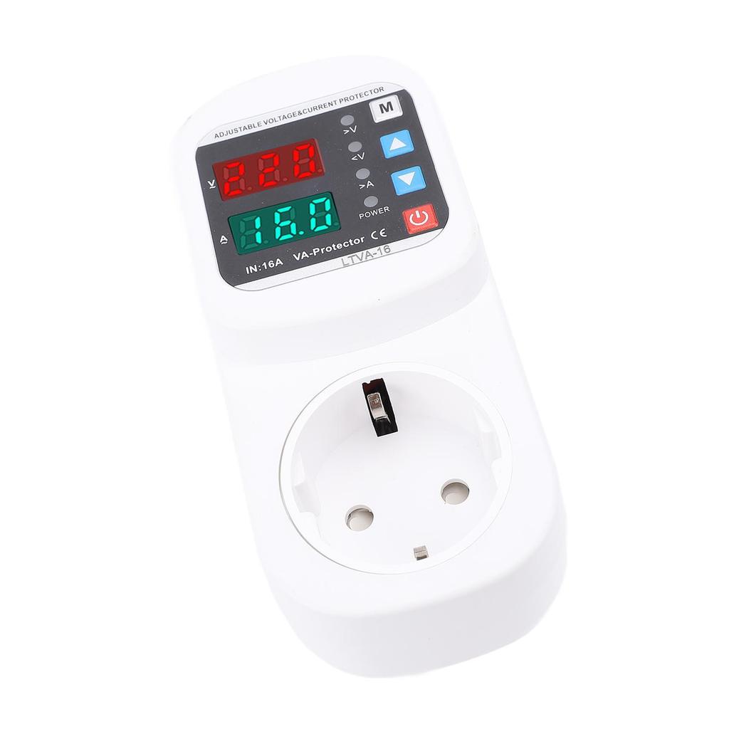 Automatic Voltage Current Safety Socket LED Display Adjustable Voltage Current Surging Safety