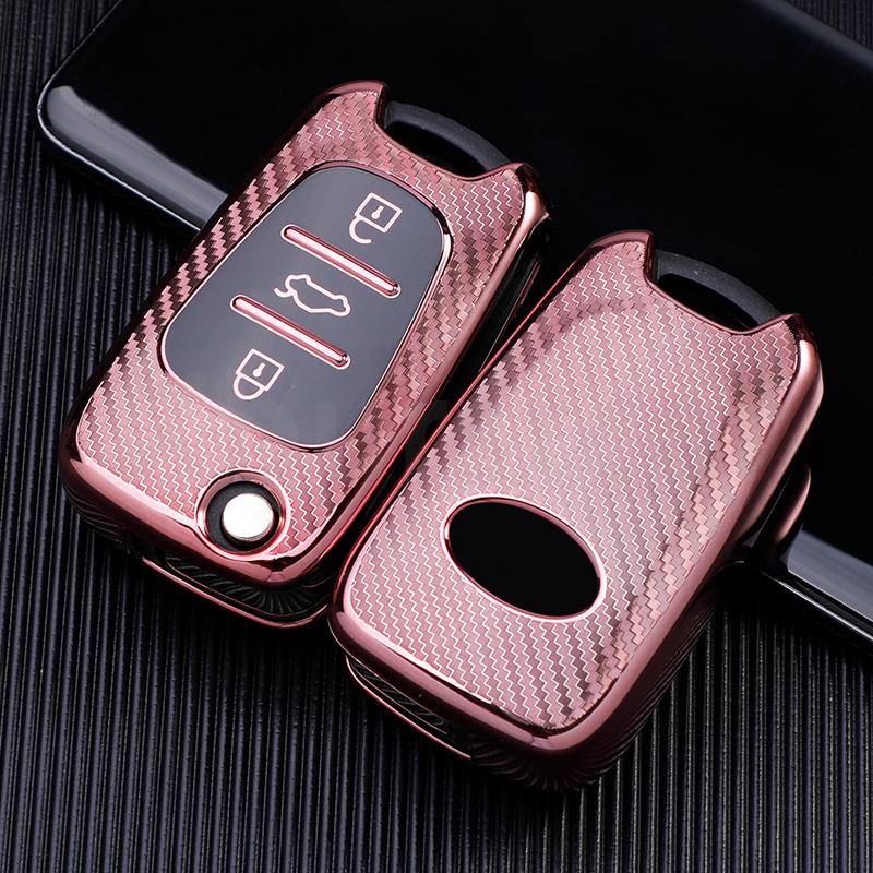 SKCW6 For Kia Sportage Rio 3 Soul Optima Ceed Pro K5 K2 TPU Car Key Case Cover for Hyundai I20 I30 Ix20 Ix35 Elantra Accent