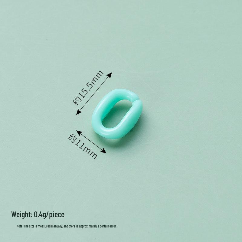Macaron Color Acrylic DIY Buckle Chain Assembled Candy-Colored Plastic Accessories