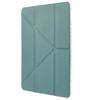 Tablet Case For iPad 9.7-inch (2018)/(2017)/Air 2/Air (2013) , Origami Stand Clear Back PU Leather Cover