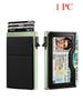 Men's Minimalist Wallet Slim Rfid Credit Card Holder Men Women Metal Wallets Automatic Pop Up Case Bank ID Cardholer Billetera
