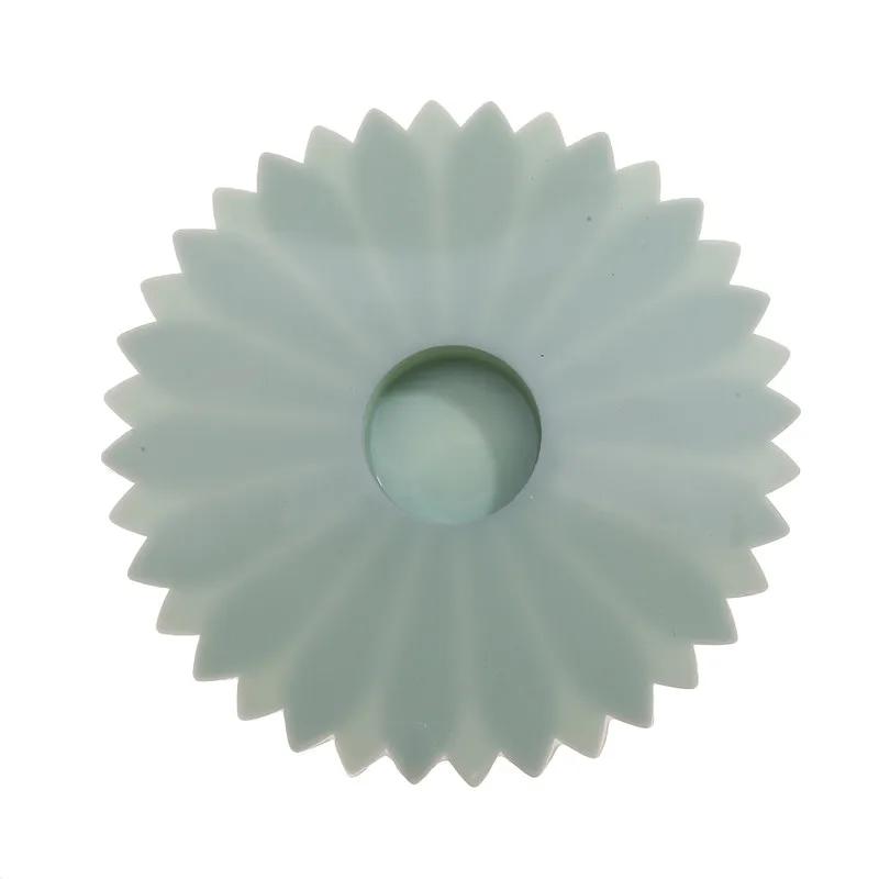 

Silicone Cup Cover Sealed Dust Proof Creative Cup Cover Solid Color Mug Glass Ceramic Cup Dust Proof Nordic Color Cup Cover зелений