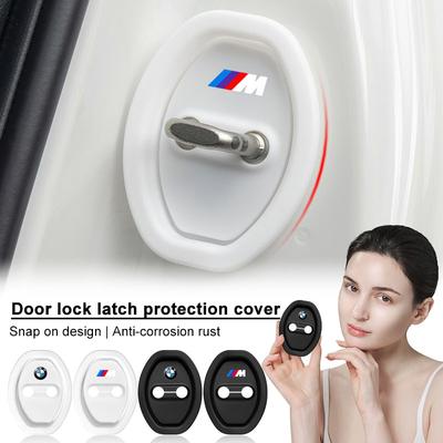 4Pcs Car Door Stopper Cover Door Lock Protective Covers For E36 E46 E90 E60 E39 F30 F10 F20 X5 E70 E53 G30 E91 E92 E93 E87 E83 F25