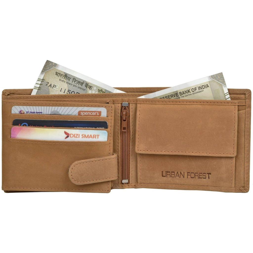 Portofel RFID din piele naturală pentru bărbați, ocazional, formal, la modă - mărime normală (6 sloturi pentru carduri)