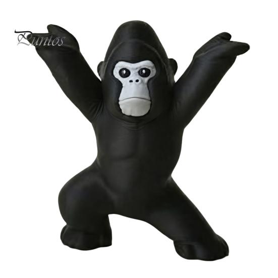Durable Desktop Pen Rack 3D Printed Gorilla Holder, Funny Figurine, Personalized Gift for Coworkers Minimalist Black Desk Ornaments Office Home Study