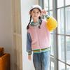 Fleece Children's Jackets Splicing Sleeve Cute Warm Fleece Boys and Girls Casual Sweater Warm Coat