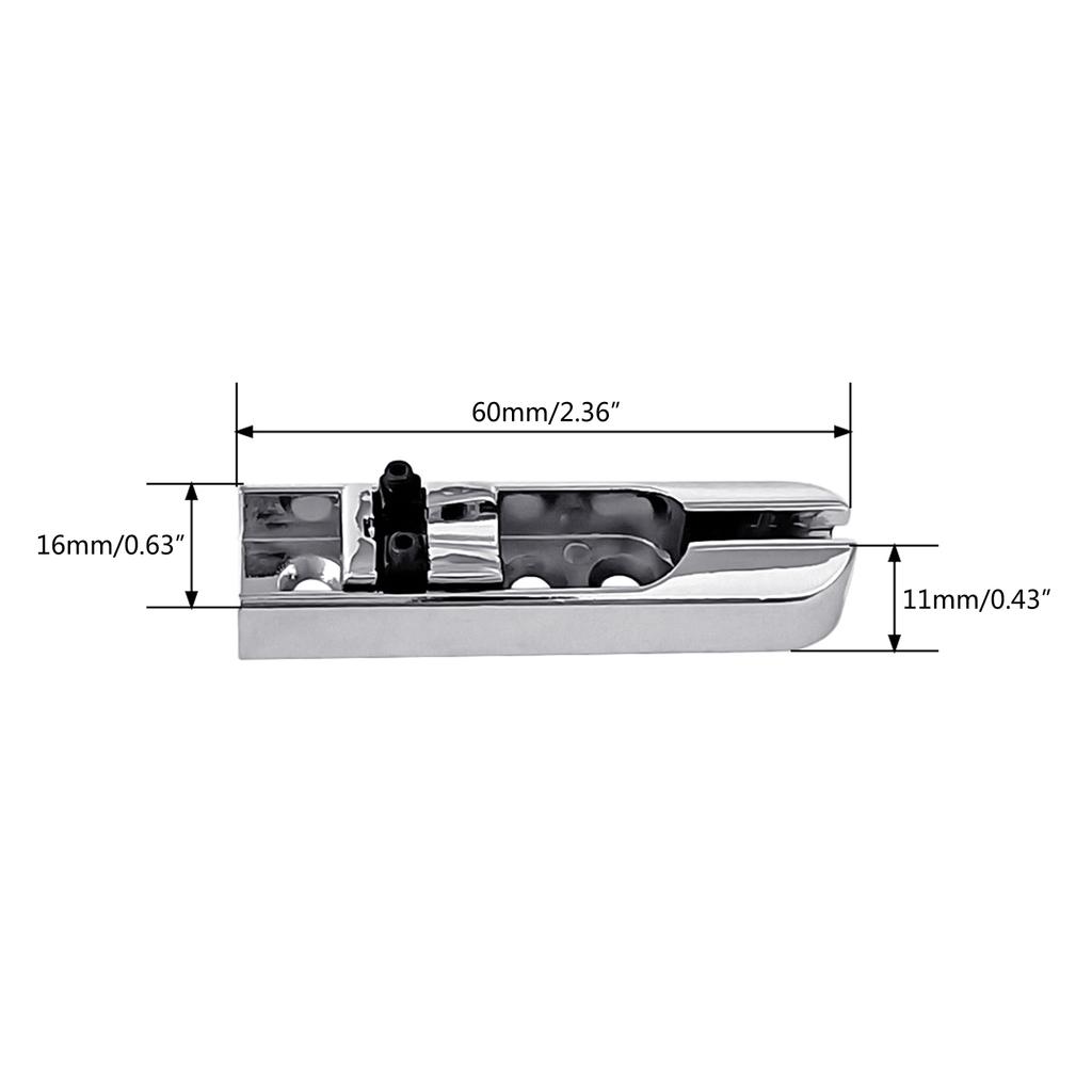 4 Stück separate Bassbrücke für E-Gitarre, Bass-Split-Brücke, Saitenhalter, Ersatzteil für 4-Saiten-Bassgitarre