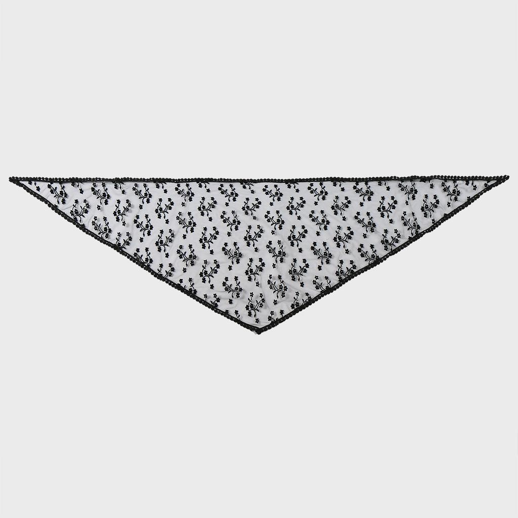Korean Lace Fart Curtain Niche Belt New Girl Fashion Versatile Waist Towel Hollow Flower Triangle Towel Shawl