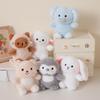 Süße sitzende Tiere Pinguin Katze Bär Elefant Hase Schaf Weiche Plüschtiere Stofftiere Mini Baby Spielzeug Geschenke für Kinder Überraschung