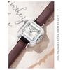 SANDA Fashion Elegantes Design Quadratisches Zifferblatt Wasserdicht Quarzwerk Business Damen Analoge Armbanduhr