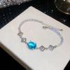 Bracciale Quadrifoglio Zircone Cuore - Gioiello Elegante e Versatile per Donna