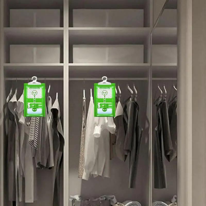 10Pcs Hangable Wardrobe Moldproof Moisture Proof Dehumidification Bag Moisture Absorbing Bag Closet Dehumidizer Eco Friendly NEW