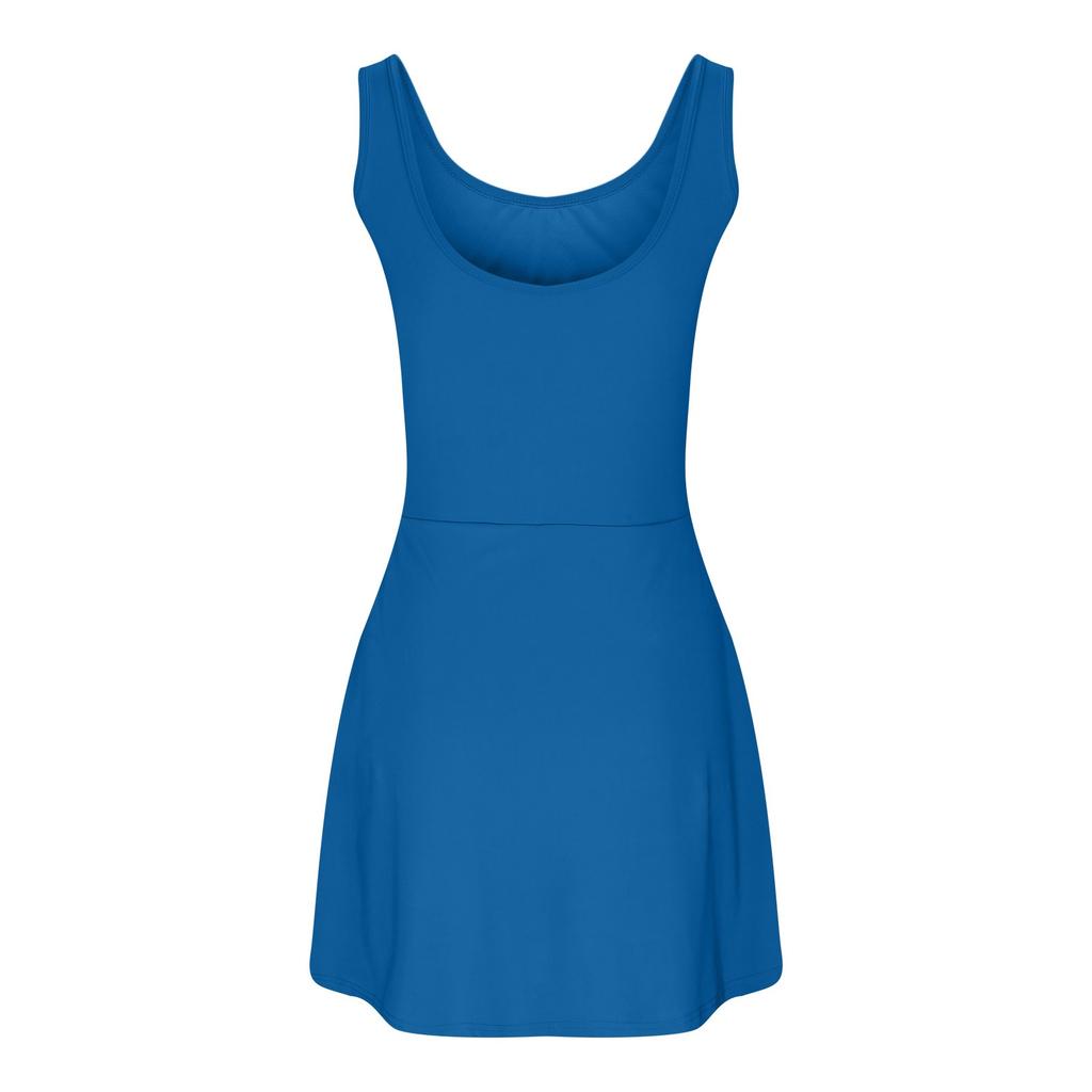 Tennis Jumpsuit For Women Color U Neck Athletic Jumpsuit With Built In Shorts And Bra For Sleeveless Side Slit Jumpsuit
