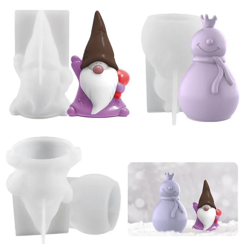 

DIY Кристалл Эпоксидная Форма Санта-Клаус Снеговик Свеча Силиконовые Формы Мыло Рождественские Подарки Изготовление Свечей DIY Набор Украшения Дома Новый Father Christmas.