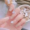 5 Sets of Nail Metal Small Flower Nails Frosted Hyuna Three-dimensional Color Flower Nail Art Accessories