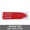 3D ABS  GTI GTD Emblem Decal Car Door Side Fender Badge Sticker High-Quality Automotive Exterior Accessories