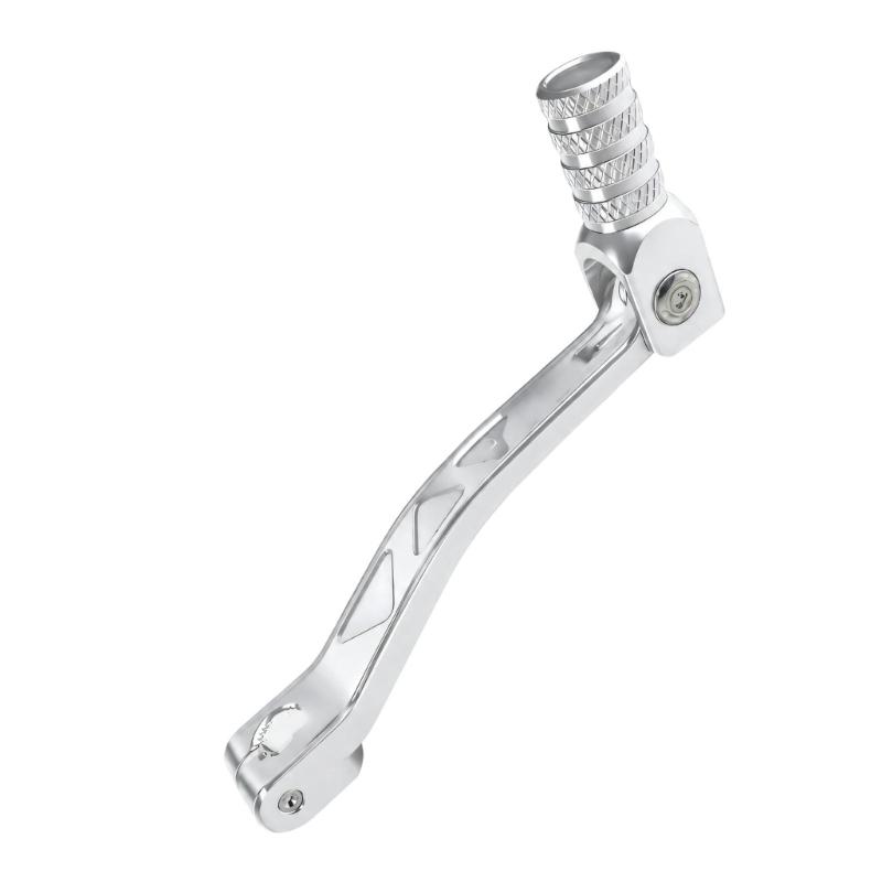 Motorcycle Transmission Gear Shifter Lever with Textured Peg and Metal Body for Replacement Installation Tasks