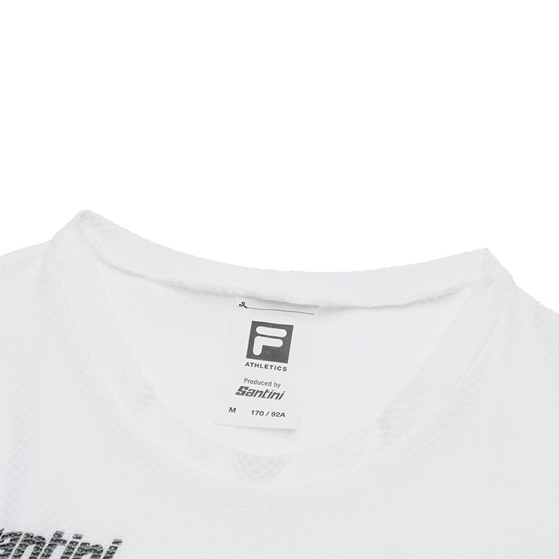 Fila Cycling Outdoor Fashion Casual Simple Short Sleeve T-Shirt Men Tops Jade-White A11M518104F-WT