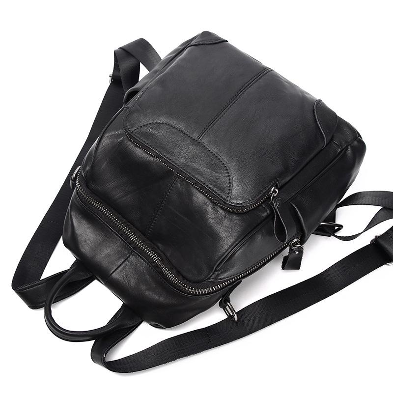 2025 Damen Rucksack aus echtem Leder im Retro-Stil - Modischer Schulrucksack aus Rindsleder für Damen