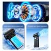 Brushless Motor Handheld Turbo Violent Fan Digital Display Mini Electric Air Blower  Keyboard