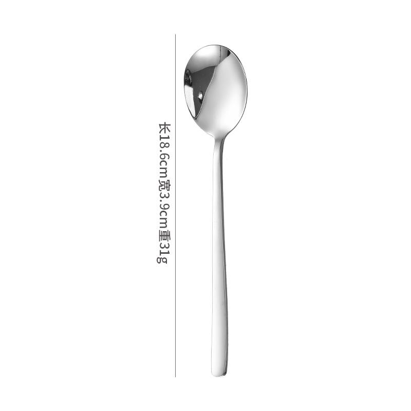304 Stainless Steel Cutlery Set: Fork, Spoon, and Children's Feeding Spoon. Ideal for Dining, Drinking Soup, and Eating Noodles.