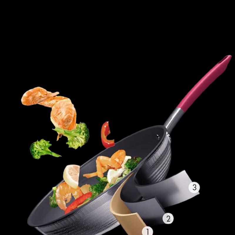 KABACH 32cm Pure Titanium Wok with Lid