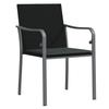 Vidaxl 7-Cz. Garden Furniture Set With Cushions, Polyrattan And Steel