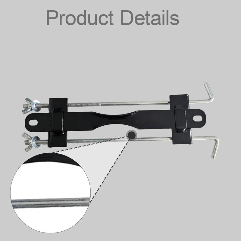 Iron Battery Hold Down Bolts Universal Car Battery Bracket Secure Clamp for Trucks Rvs and Motorcycles