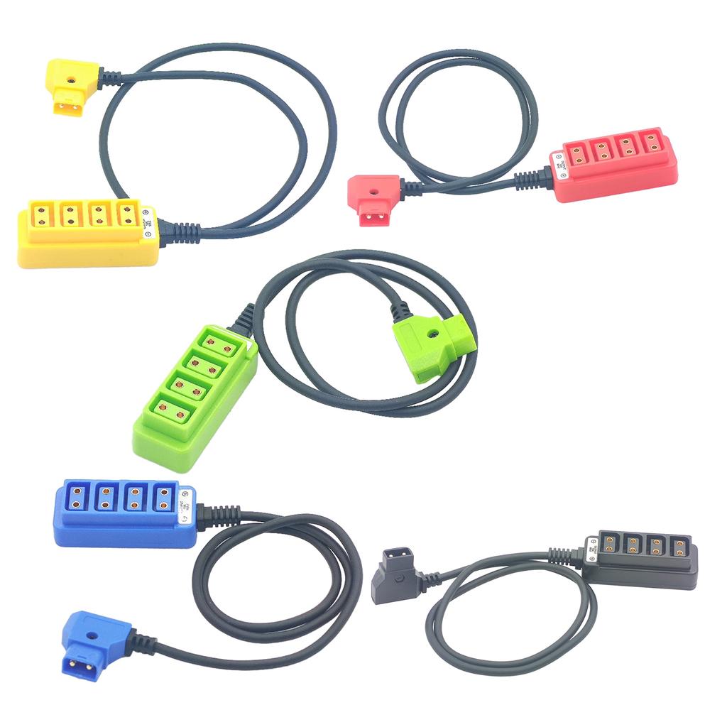 D-Tap Male To 4-Port D-Tap Female Camera Power Supply Distributor DTAP Fourway Splitter for Anton V Mount Battery