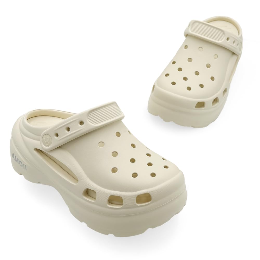 Clog Sabo Summer Thick Outdoor [Amozi] Women's Sandals, Sandals, Sandals, Casual, Fashionable, Summer, Use, Atsuko, Breathable, 7MM, Sole, Wear,