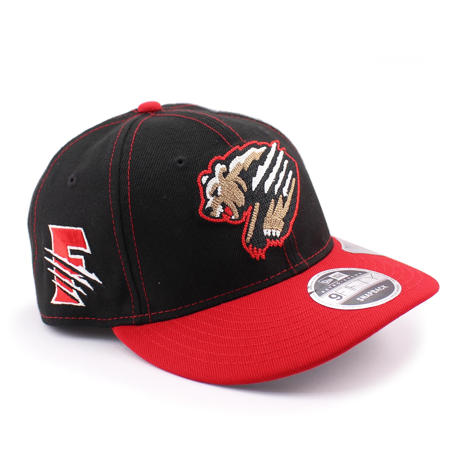 

New Era RC9FIFTY Fresno Grizzlies MiLB Crown Snapback Cap in Retro 950 Style Black, Crown, [Used] чёрный