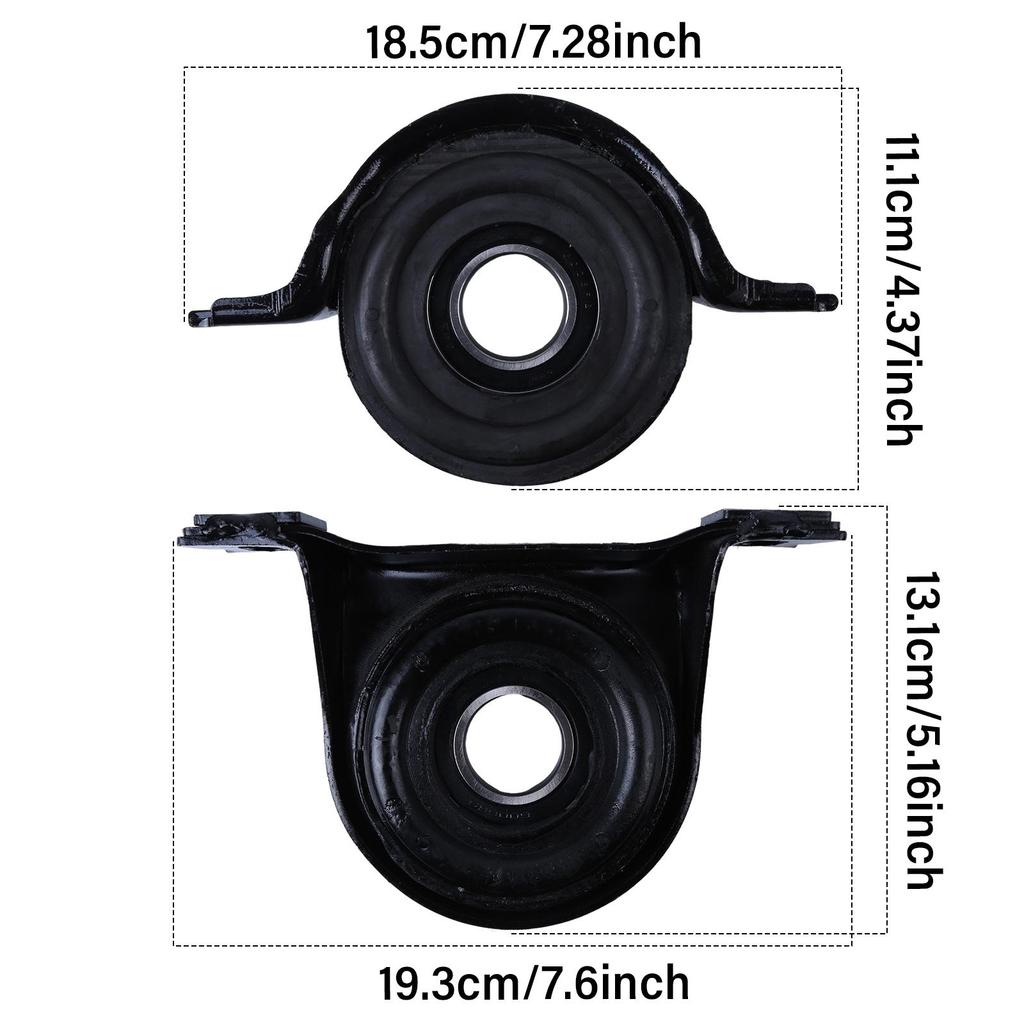 2Pcs Propshaft Center Bearing Mount Front Rear Compatible for Mercedes-Benz Viano W639 2003-2013 Replace 6394100681 6394100491