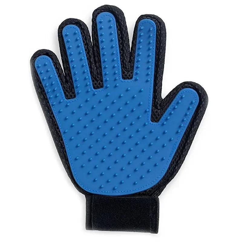 Guantes de silicona para el cuidado de mascotas, cepillo y peine para gatos, guantes para bañar a perros, limpieza, eliminación del pelo para perros, suministros para uso animal.