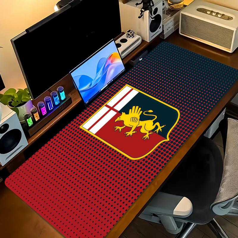 Genoa CFC Print Cushion Non-slip Laptop Tablet Big Mousepad XXL Mat Mini PC Playmat With Lock edge