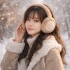 Windproof Foldable Ear Cover Plush Winter Thicken Earflap Winter Warm Earmuffs  Cold Weather