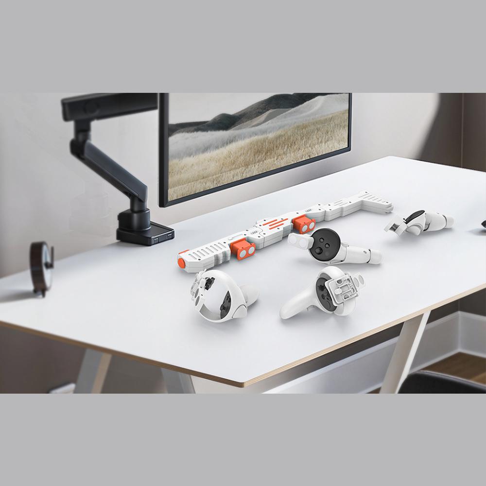 Verbessertes VR-Shooter-Spielerlebnis VR-Controller-Schaft für Meta Quest 2 & 3 VR-Zubehör Geschenk für Weihnachten/Geburtstag