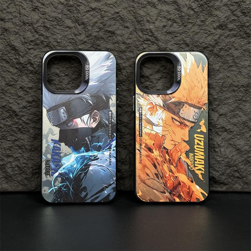 Sterling Silver Naruto Drop-Proof Phone Case for Vivo X100, iQOO 12 Pro, Neo9, S18, 78Plus - Cute & Protective