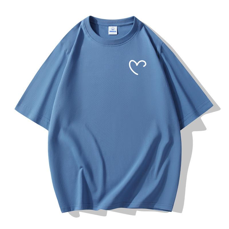 Einfaches Design Herren Kurzarm T-Shirt 100% Baumwolle Freizeit-Tee Große Größe