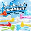 Children Snow Ball Clip 4Pcs Snowball Maker Clips Snow Toys Snow Ball Shapes Maker For Kids Winter Outdoor Snowball Fight Games