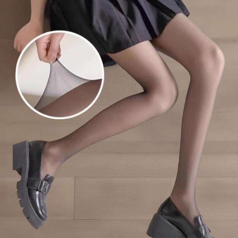 Women's simple transparent colored fishnet stockings panties