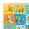 Wooden Peg Puzzle Educational Learning Puzzles Set Wood 3D Animal for 2 3 4 5 Years